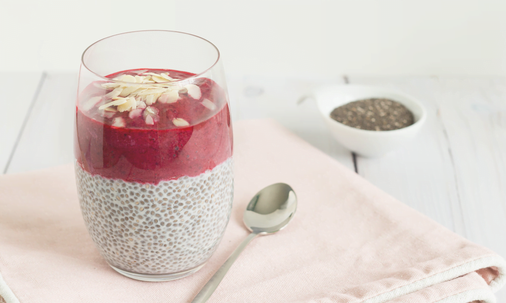 Easy Strawberry Rhubarb Chia Pudding Recipe