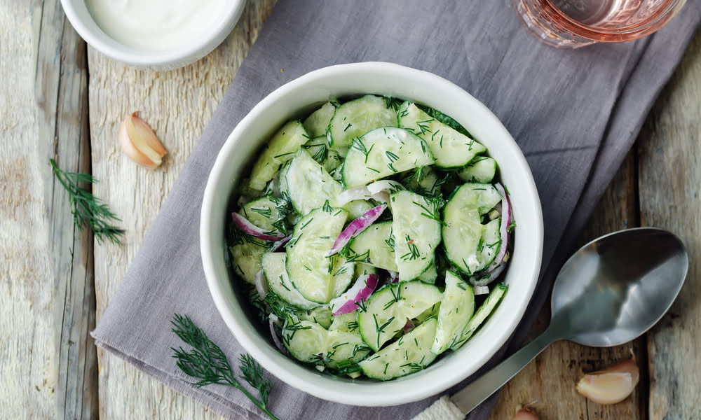 Make The Perfect Vegan Creamy Cucumber Salad