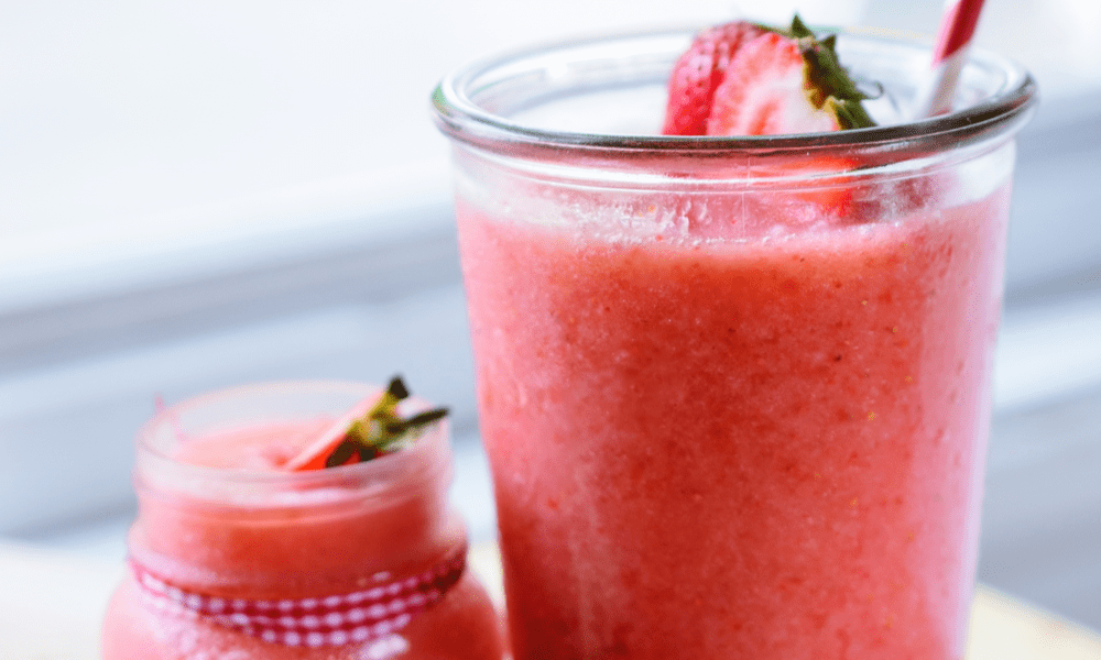 Refreshing Strawberry Lime Collagen Slush