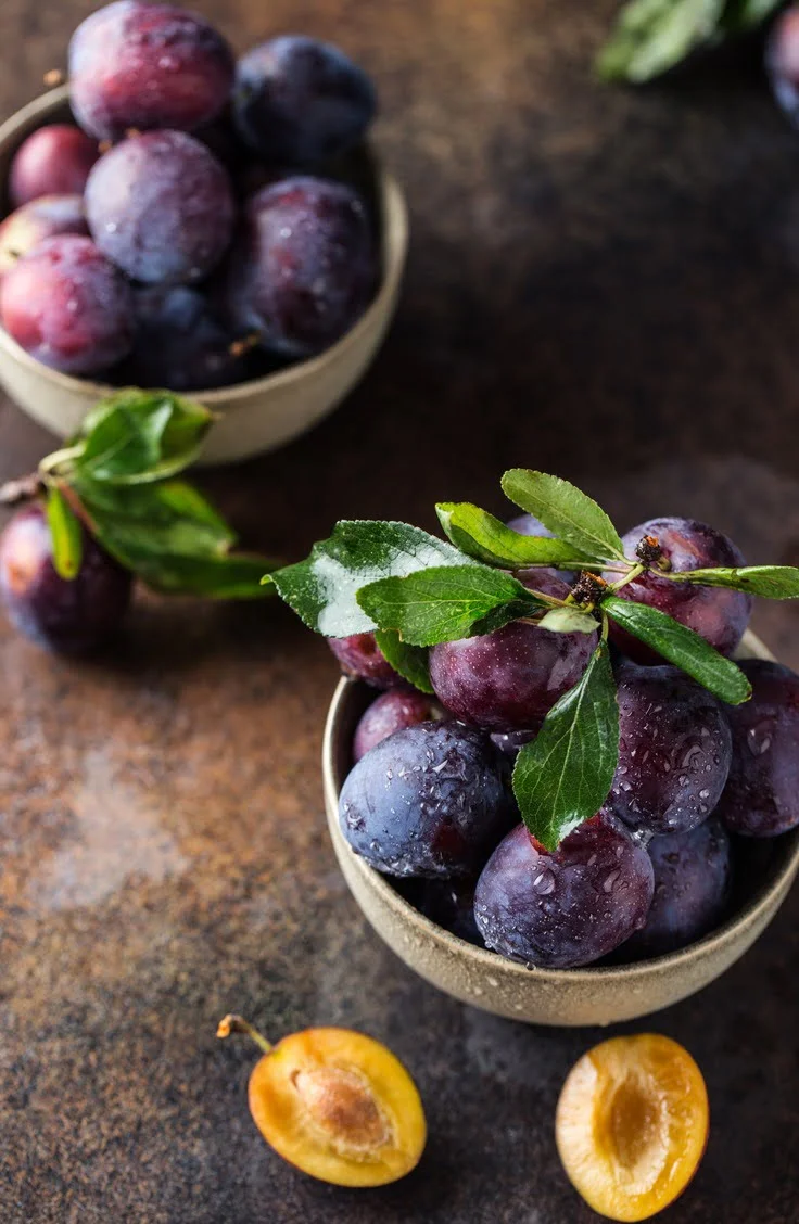 fresh plums