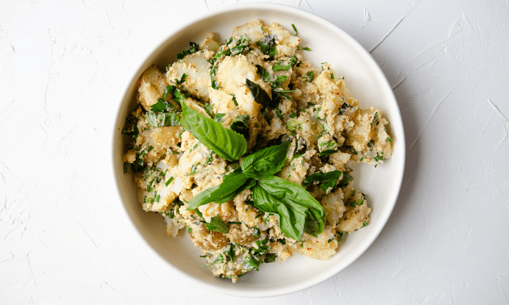 Vegan Creamy and Herby Potato Salad