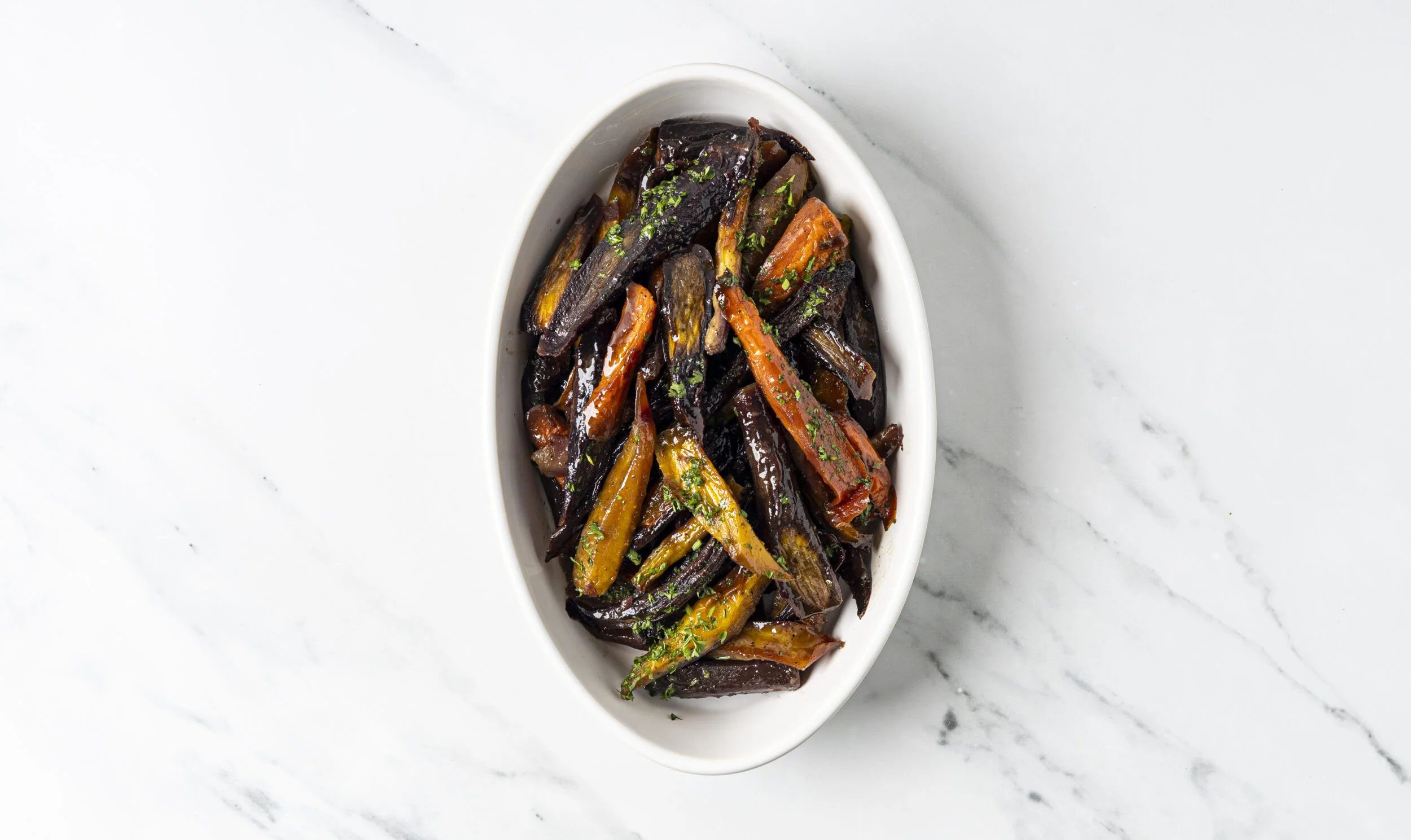 Honey Roasted Rainbow Carrots